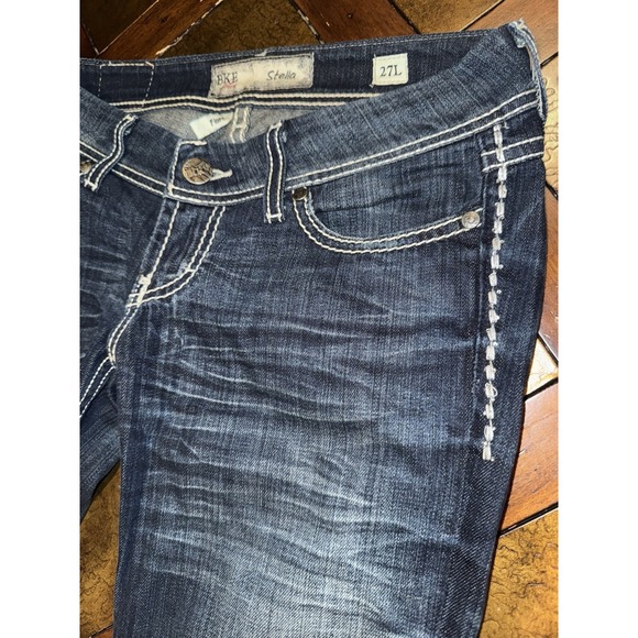 BKE Buckle Jeans Women's Size 30x32 Blue Stella Flare Stretch Y2K - Picture 4 of 12